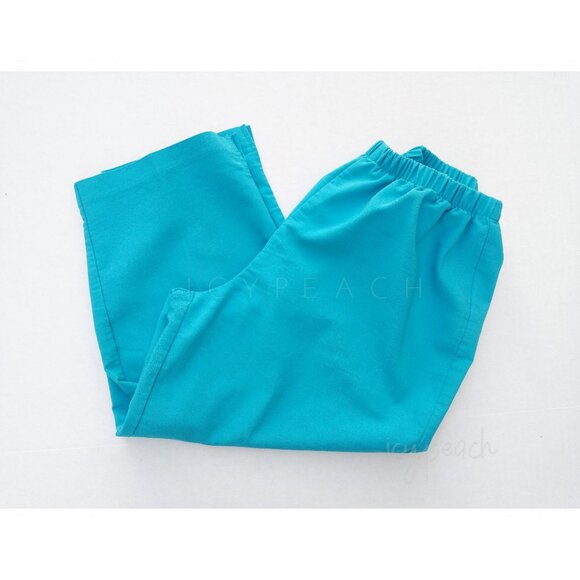 Units Capri Pants Sz Small Vintage 90s High Waist Pull On Coastal Grandma Resort - Picture 9 of 10